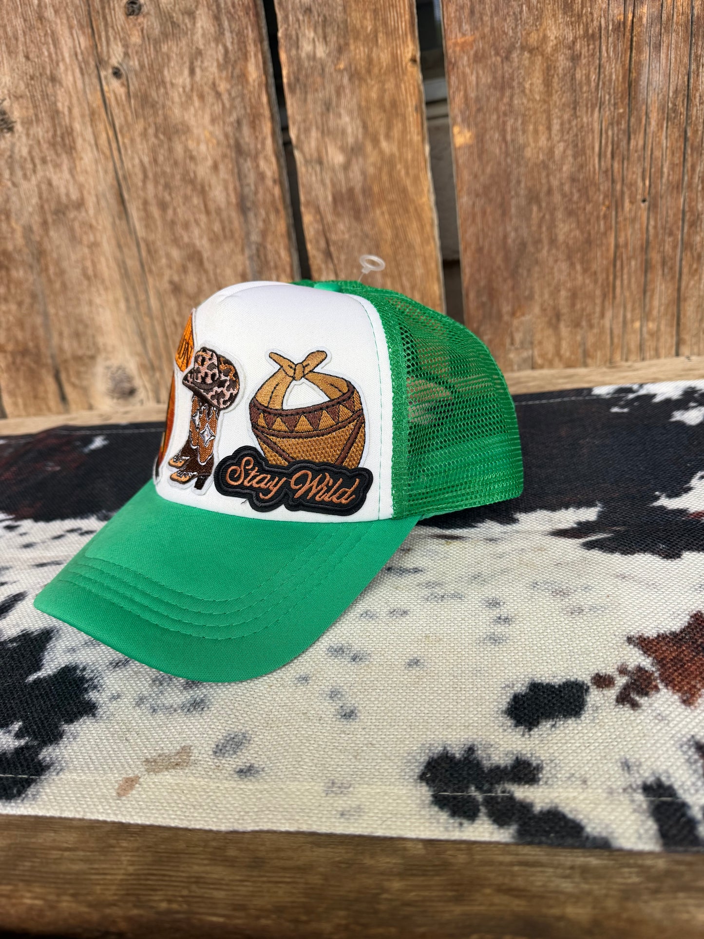 Stay wild trucker hat